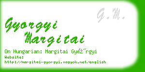 gyorgyi margitai business card